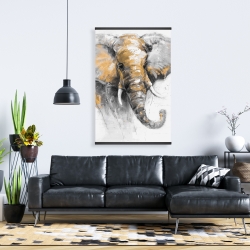 Magnetic 28 x 42 - Beautiful golden elephant