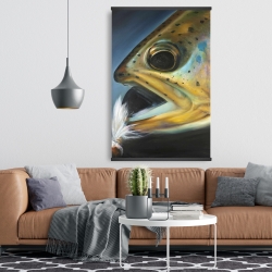 Magnetic 28 x 42 - Golden trout with fly fishing flie