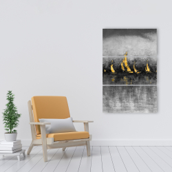 Canvas 24 x 36 - Gold sailboats