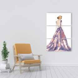 Canvas 24 x 36 - Purple prom dress