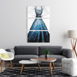 Canvas 24 x 36 - Blue princess dress