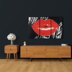 Canvas 24 x 36 - Pouty glossy lips