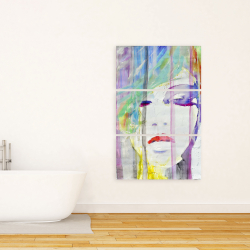 Canvas 24 x 36 - Abstract colorful portrait
