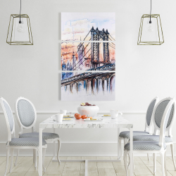 Toile 24 x 36 - Esquisse d'un pont