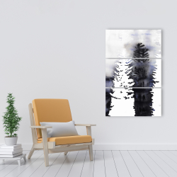 Canvas 24 x 36 - Silhouettes of trees