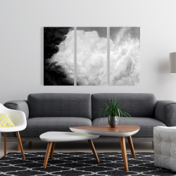 Canvas 24 x 36 - Dark monochrome clouds