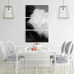 Canvas 24 x 36 - Dark monochrome clouds