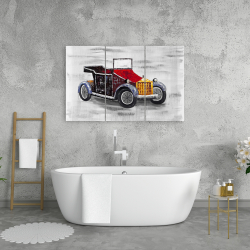 Canvas 24 x 36 - Vintage car with sunroof