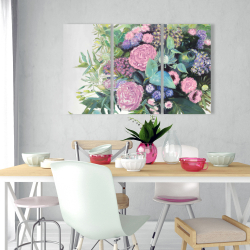 Canvas 24 x 36 - Melody of fuchsia flowers