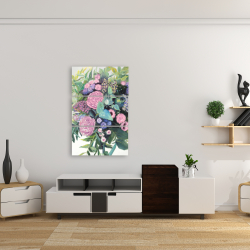 Canvas 24 x 36 - Melody of fuchsia flowers