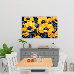 Canvas 24 x 36 - Yellow and blue