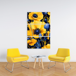 Canvas 24 x 36 - Yellow and blue