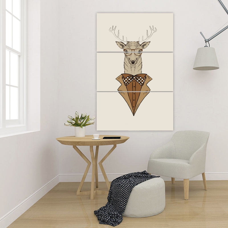 Canvas 24 x 36 -  deer with brown coat