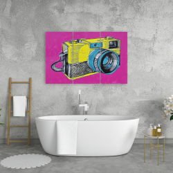 Canvas 24 x 36 - Colorful retro camera