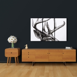 Canvas 24 x 36 - Roe deer plume