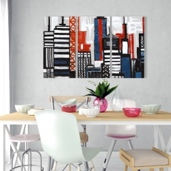 Canvas 24 x 36 - Geometric towers and buildings