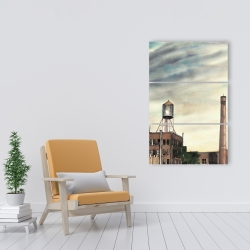 Canvas 24 x 36 - Water tower in new-york