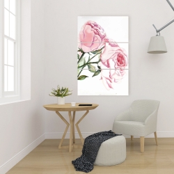 Canvas 24 x 36 - Watercolor pink roses