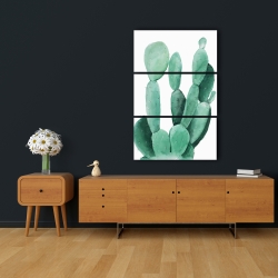 Canvas 24 x 36 - Watercolor paddle cactus