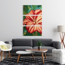 Canvas 24 x 36 - Blooming daylilies