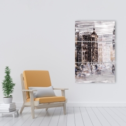 Canvas 24 x 36 - Industrial abstract city