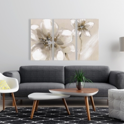 Canvas 24 x 36 - Two cream flowers