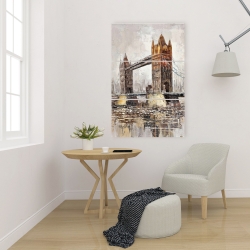 Toile 24 x 36 - Le tower bridge par un jour gris