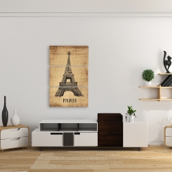 Canvas 24 x 36 - Eiffel tower illustration