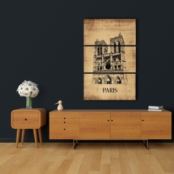 Canvas 24 x 36 - Notre-dame de paris illustration