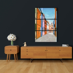 Toile 24 x 36 - Maisons colorées en italie