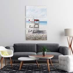 Canvas 24 x 36 - White beach chair