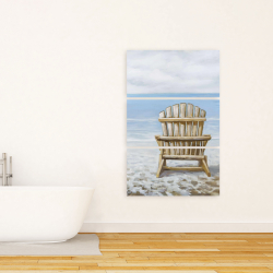 Canvas 24 x 36 - Wood beach chair