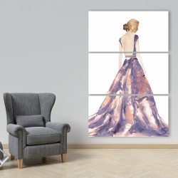 Canvas 40 x 60 - Purple prom dress