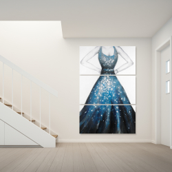 Canvas 40 x 60 - Blue princess dress