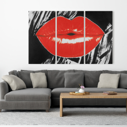 Canvas 40 x 60 - Pouty glossy lips