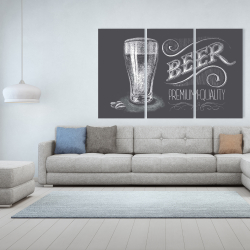 Canvas 40 x 60 - Vintage beer signboard