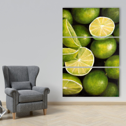 Canvas 40 x 60 - Basket of limes