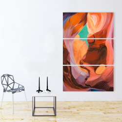 Canvas 40 x 60 - Inside view of antelope canyon