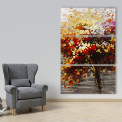 Canvas 40 x 60 - Abstract colorful tree