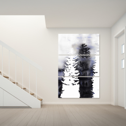 Canvas 40 x 60 - Silhouettes of trees