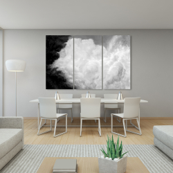 Canvas 40 x 60 - Dark monochrome clouds