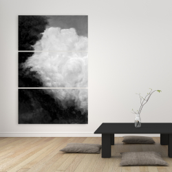 Canvas 40 x 60 - Dark monochrome clouds