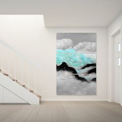 Canvas 40 x 60 - Grey and blue clouds