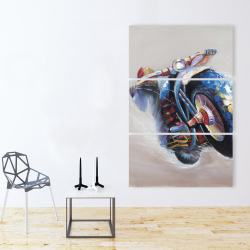 Toile 40 x 60 - Moto en saut