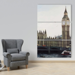 Toile 40 x 60 - Big ben et elizabeth tower à londres