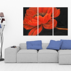 Canvas 40 x 60 - Red petal flower