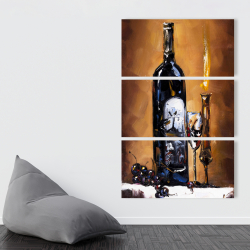 Canvas 40 x 60 - Candlelit wine