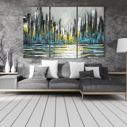 Canvas 40 x 60 - Abstract blue skyline