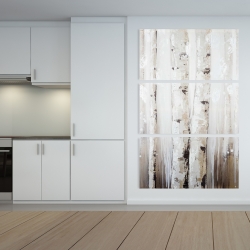 Canvas 40 x 60 - Abstract white birches