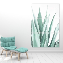 Toile 40 x 60 - Plante d'agave en aquarelle